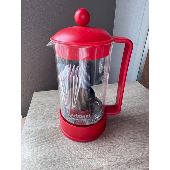 Bodum Original French Press Coffee Maker, 34oz, Red, NEW - Picture 1 of 8